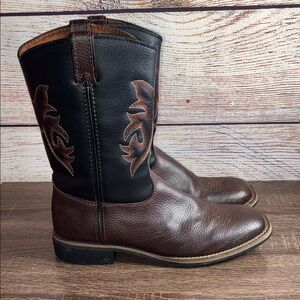EUC Austin Trading Co. Boots Youth Child Size 4 Brown Western Style Boots